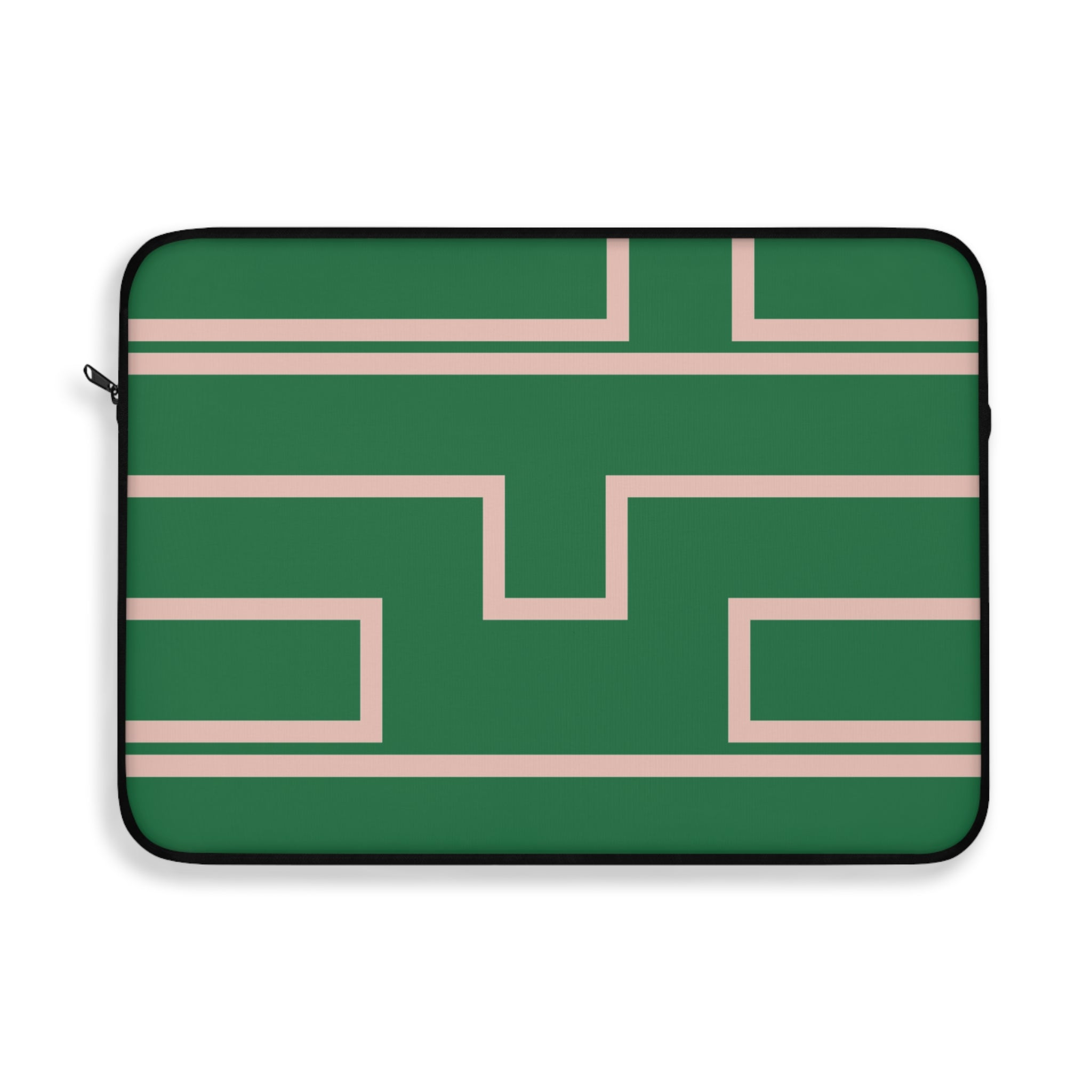 Green & Pink Personalized Slim Padded Laptop Sleeve