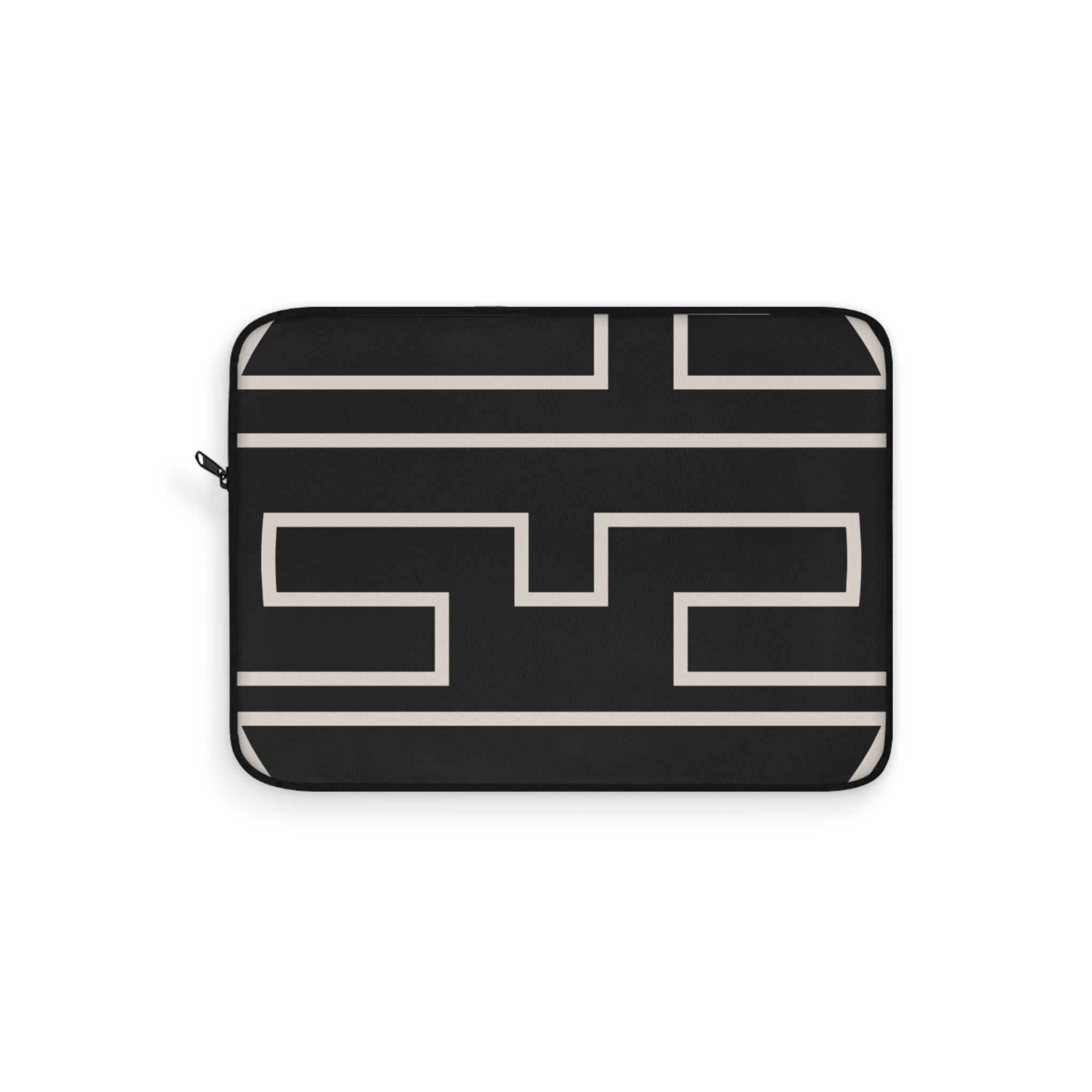 Personalized Laptop Sleeve, Black/Ivory
