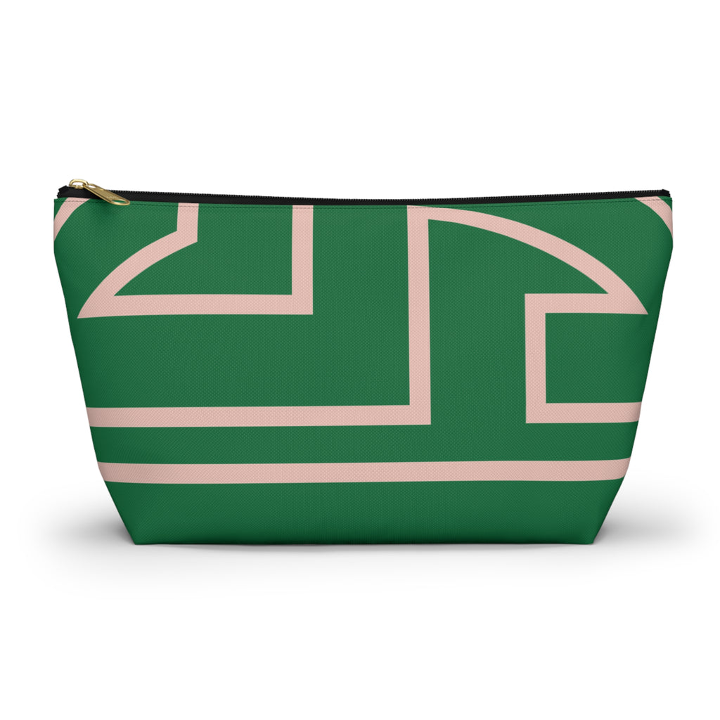 Signia Frame Accessory Pouch, Green & Pink