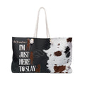 Cowgirls Slay Packable Oversized Carryall Tote — Lightweight Multipurpose Beach & Travel Bag