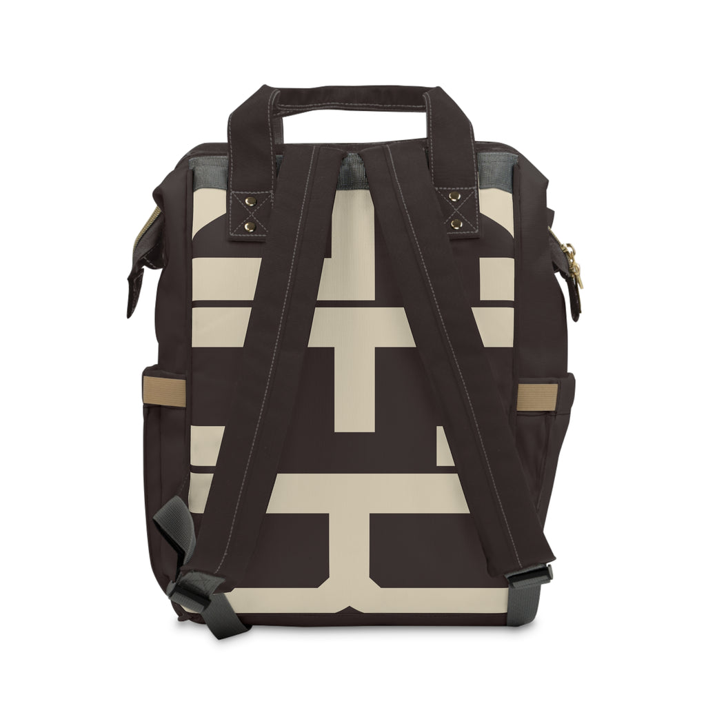 Signia Block Commuter Backpack, Coffee Bean & Cream