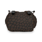 Giraffe Print Commuter Backpack, Brown/Black