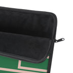 Green & Pink Personalized Slim Padded Laptop Sleeve