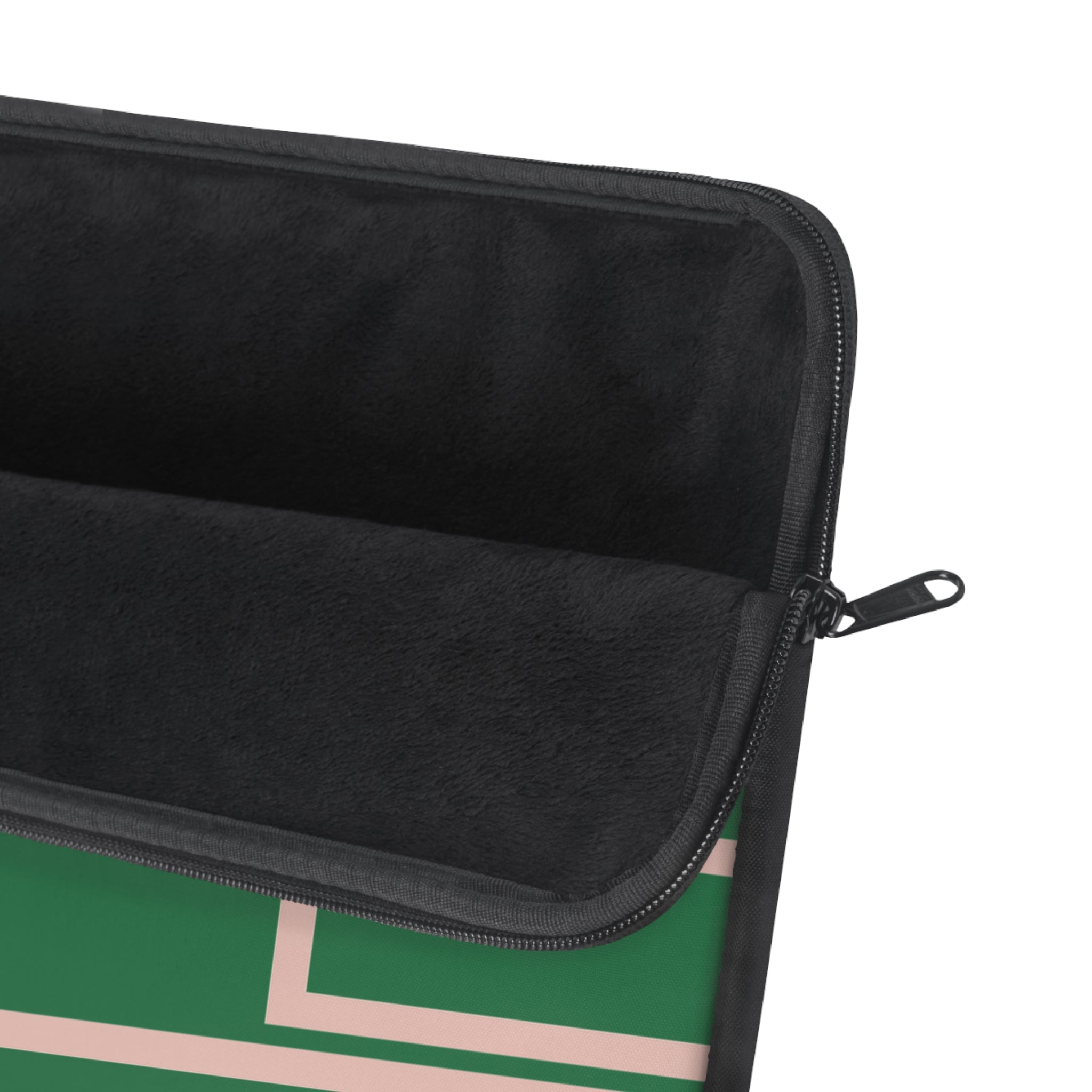 Green & Pink Personalized Slim Padded Laptop Sleeve