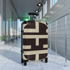 Signia Block Hard-Shell Luggage, Coffee Bean & Cream