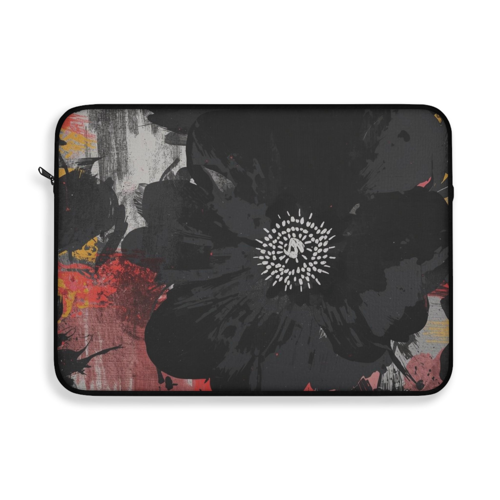 Floral Noir Slim Protective Laptop Sleeve — Available in 12", 13", 15"
