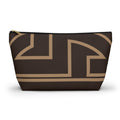 Signia Frame Monogram Accessory Pouch, Brown/Tan