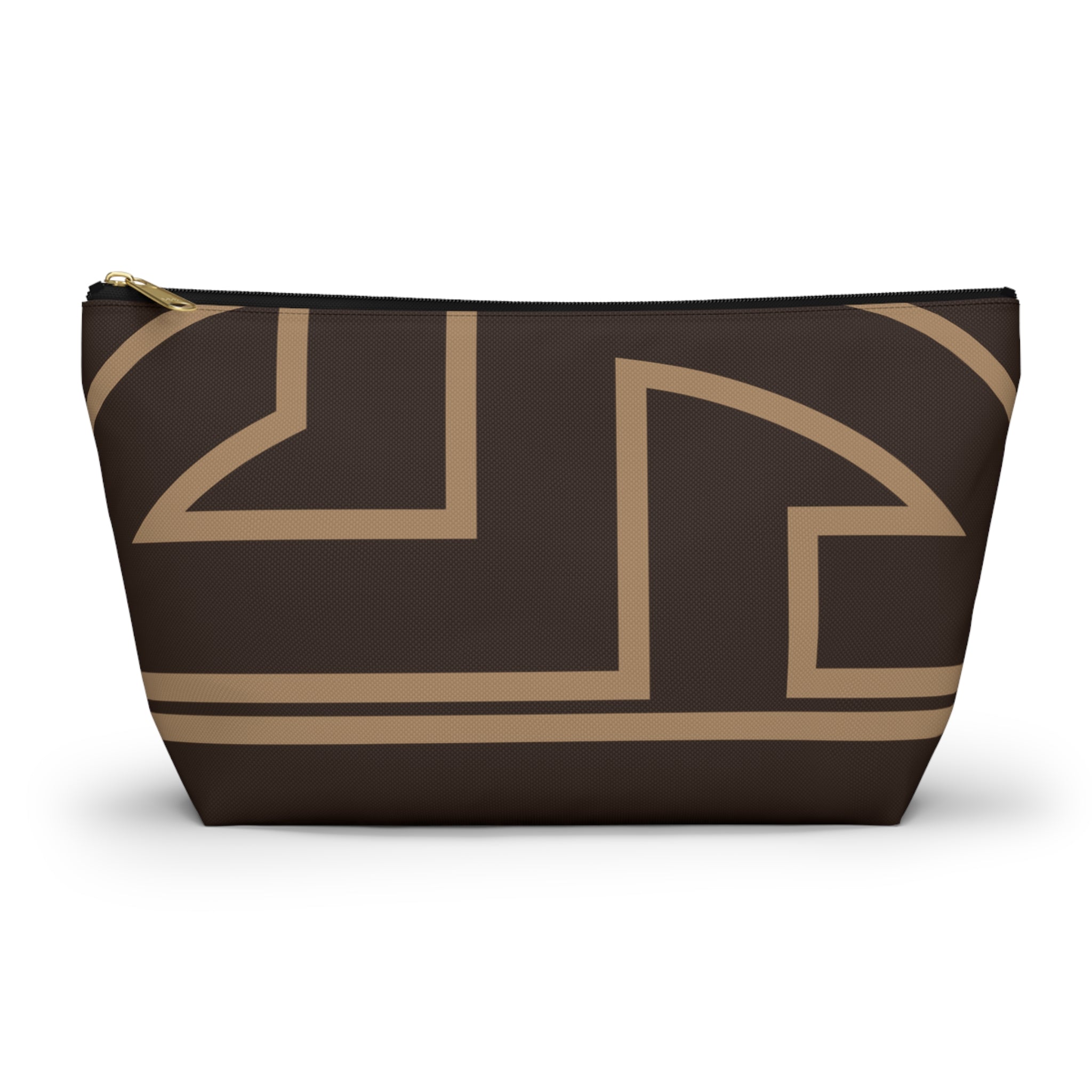 Signia Frame Monogram Accessory Pouch, Brown/Tan