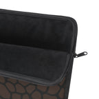 Brown Giraffe Slim Protective Laptop Sleeve —  Available in 12", 13", 15", Brown/Black