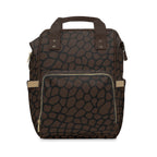 Brown Giraffe Nylon Multifunctional Carry-On Backpack — Lightweight Travel & Everyday Essential