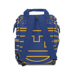 Personalized Multifunctional Backpack, Blue/Yellow