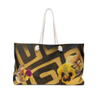 Rooted in Bloom Packable Oversized Carryall Tote — Lightweight Multipurpose Beach & Travel Bag