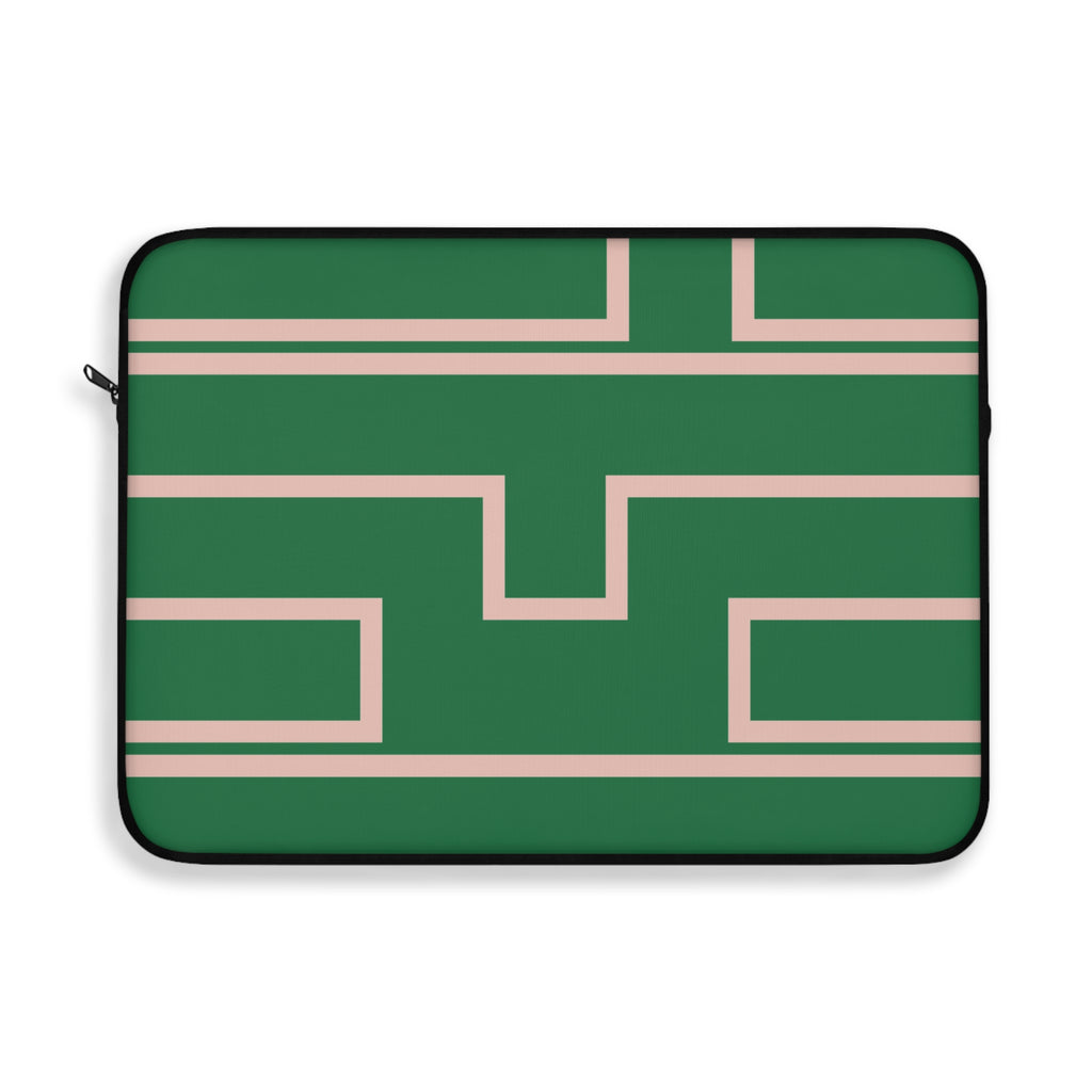 Personalized Laptop Sleeve Protective Case, Green/Pink