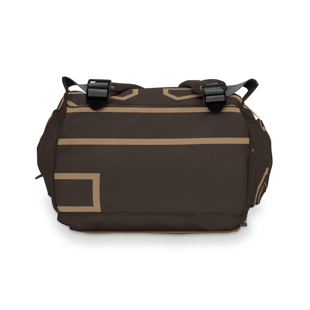 Signia Frame Monogram Commuter Backpack, Brown/Latte