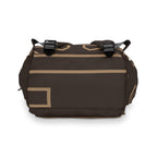Signia Frame Monogram Commuter Backpack, Brown/Latte