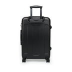 Patchwork Denim Print Hard-Shell Luggage