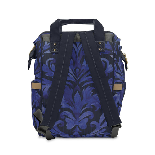 Blue Damask Commuter Backpack
