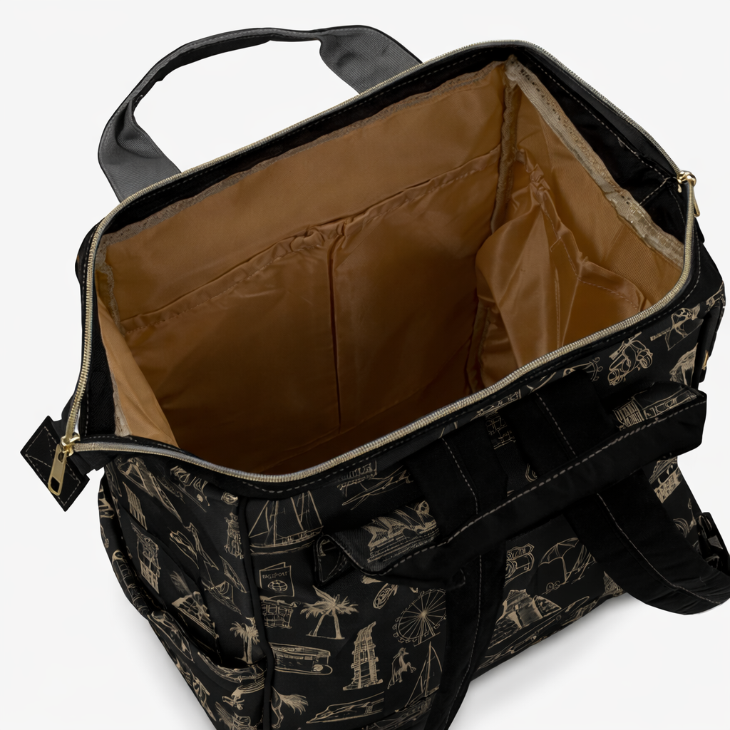 World Tour Nylon Multifunctional Carry-On Backpack — Lightweight Travel & Everyday Essential