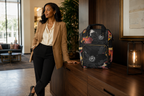 Floral Noir Commuter Backpack