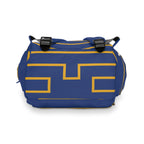 Personalized Multifunctional Backpack, Blue/Yellow