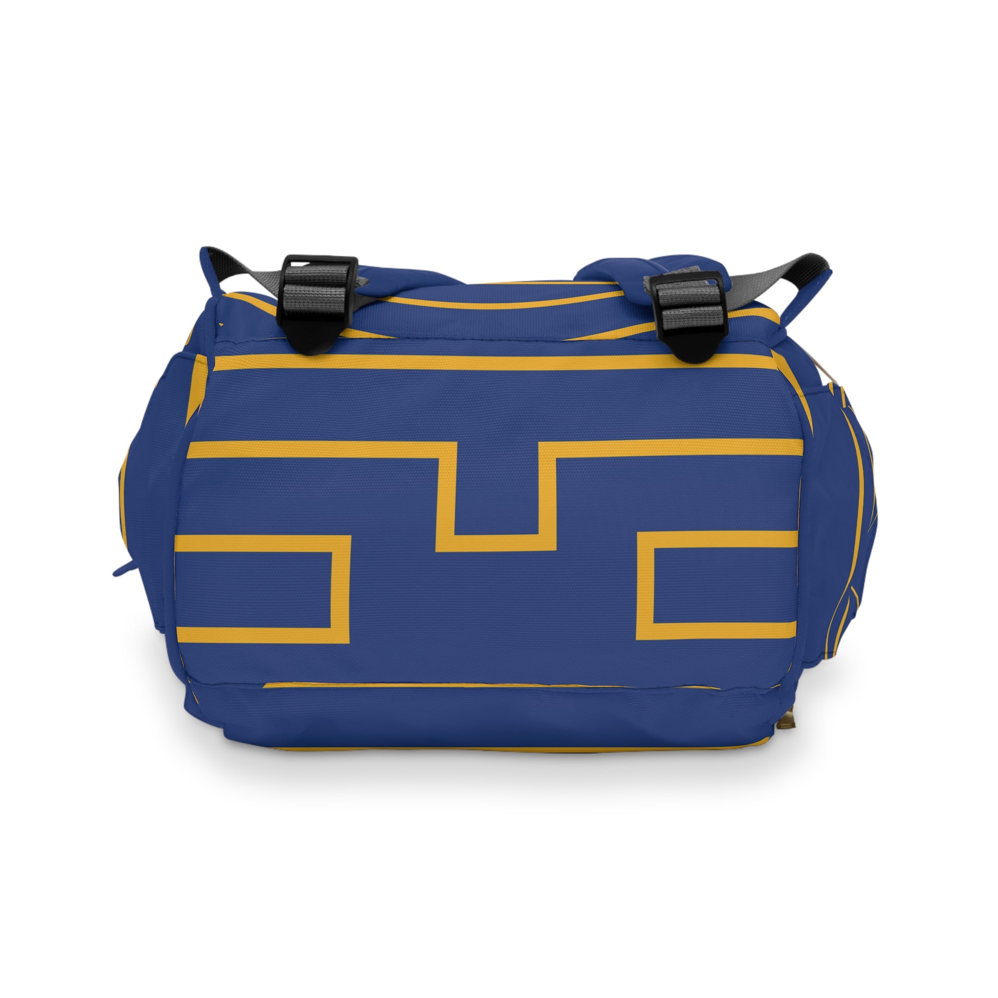 Personalized Multifunctional Backpack, Blue/Yellow