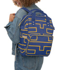 Personalized Multifunctional Backpack, Blue/Yellow