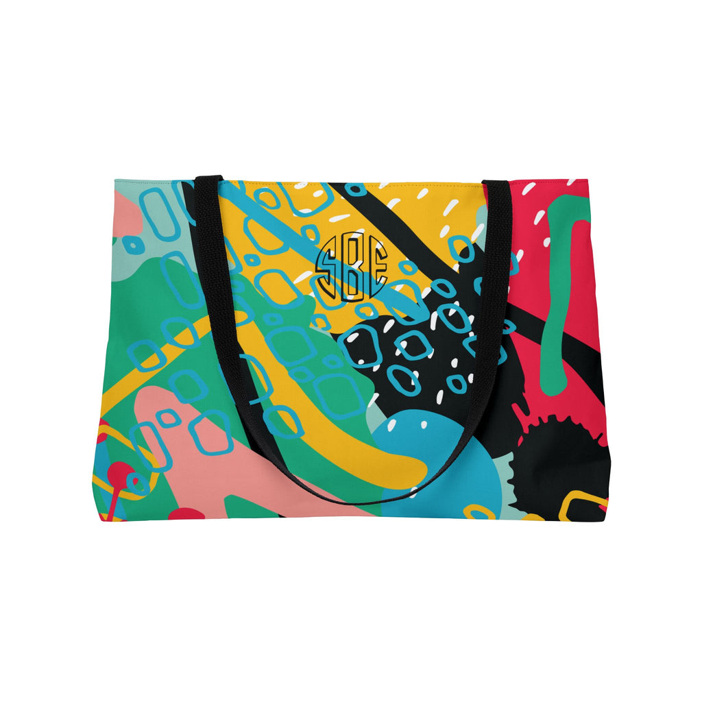 Sister in Bloom Oversized Packable Weekender Tote Bag, Personalization Available